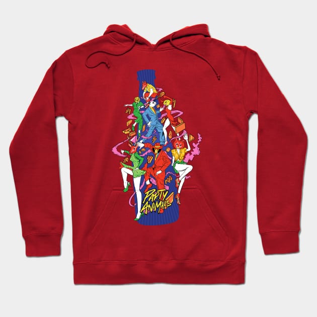 Party Animals Hoodie by rjartworks